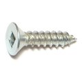 Midwest Fastener Sheet Metal Screw, #6 x 5/8 in, Zinc Plated Steel Flat Head Square Drive, 50 PK 63982